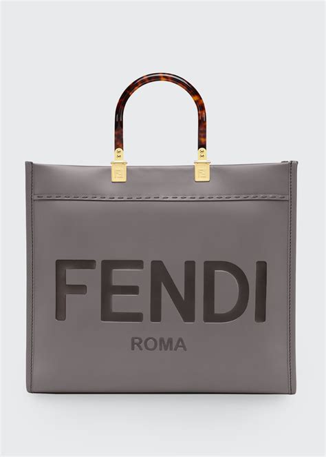 fendi sunshine grey|fendi sunshine shopper tote.